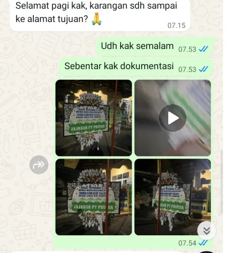 Pengiriman Papan Bunga Selamat Rawa Terate