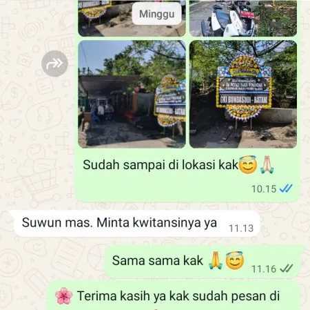 Pengiriman Papan Bunga Duka Rawa Terate