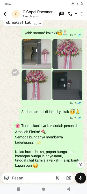 Pengiriman Karangan Bunga Rawa Terate