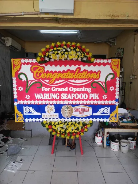 Papan Bunga Ucapan Selamat Rawa Terate